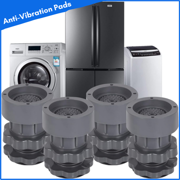 Heavy-Duty Anti-Vibration Pads for Washing Machine & Refrigerator (Set of 4)