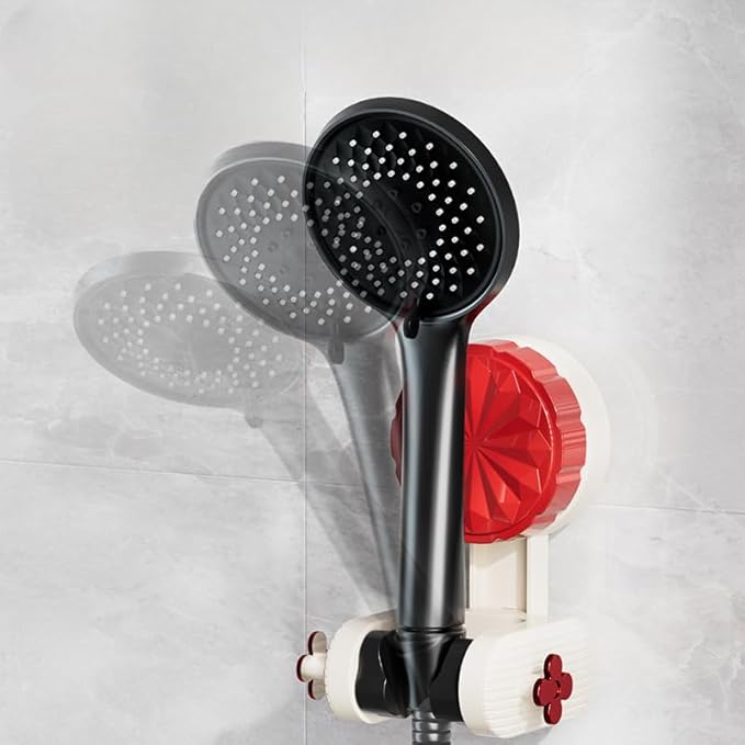 Adjustable Shower Head Holder | 360° Rotation, Suction Cup Mount – No Drilling, No Damage