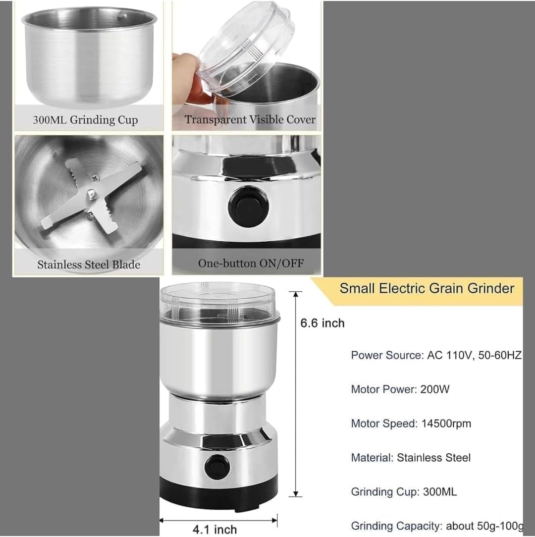 Nima Stainless Steel Electric Grinder