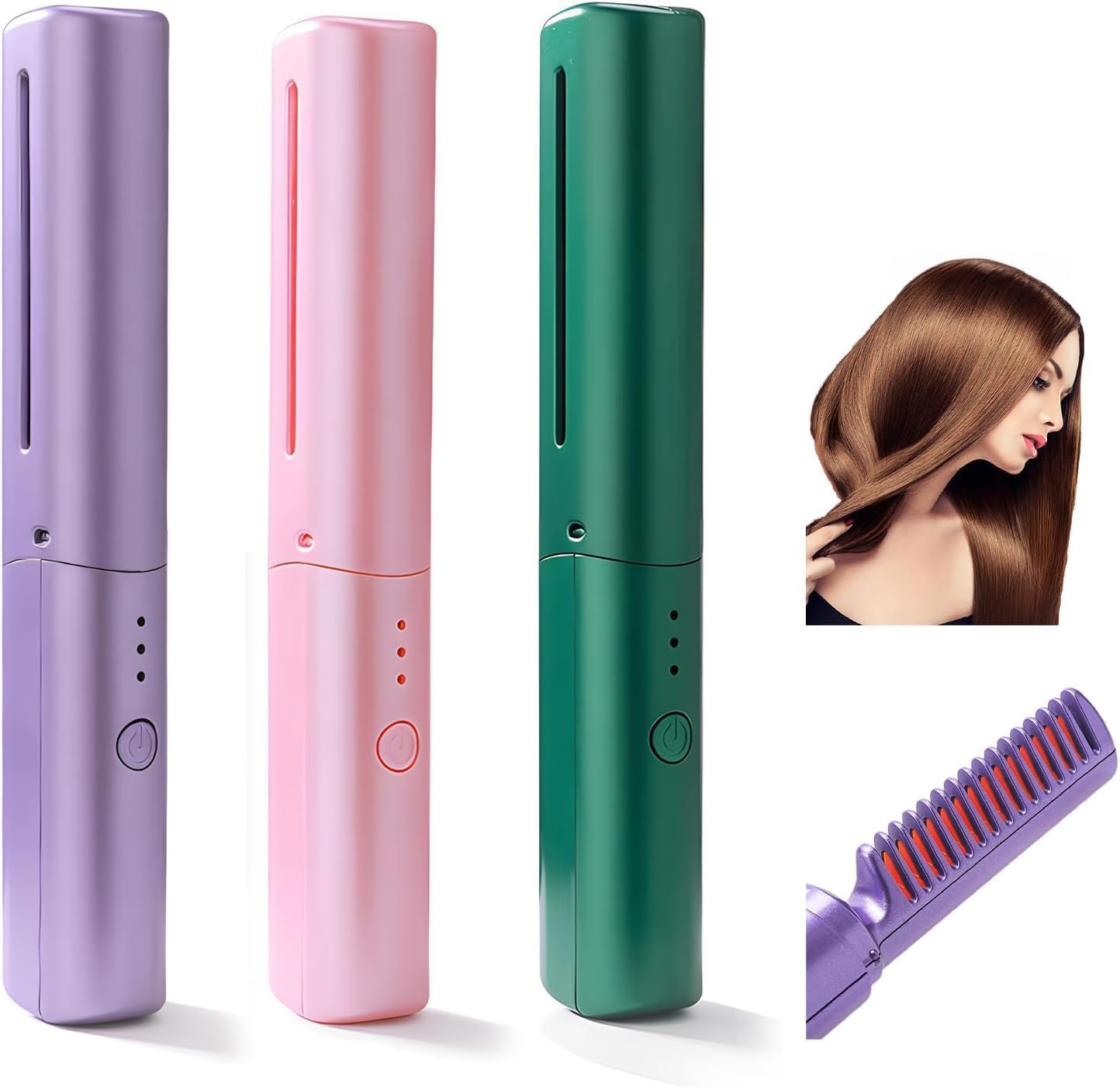 Wireless Hair Straightening Brush