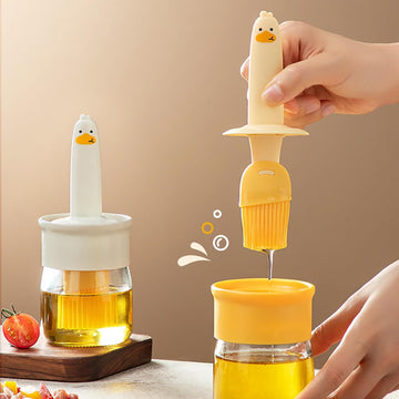 Oil Bottle with Silicone Brush