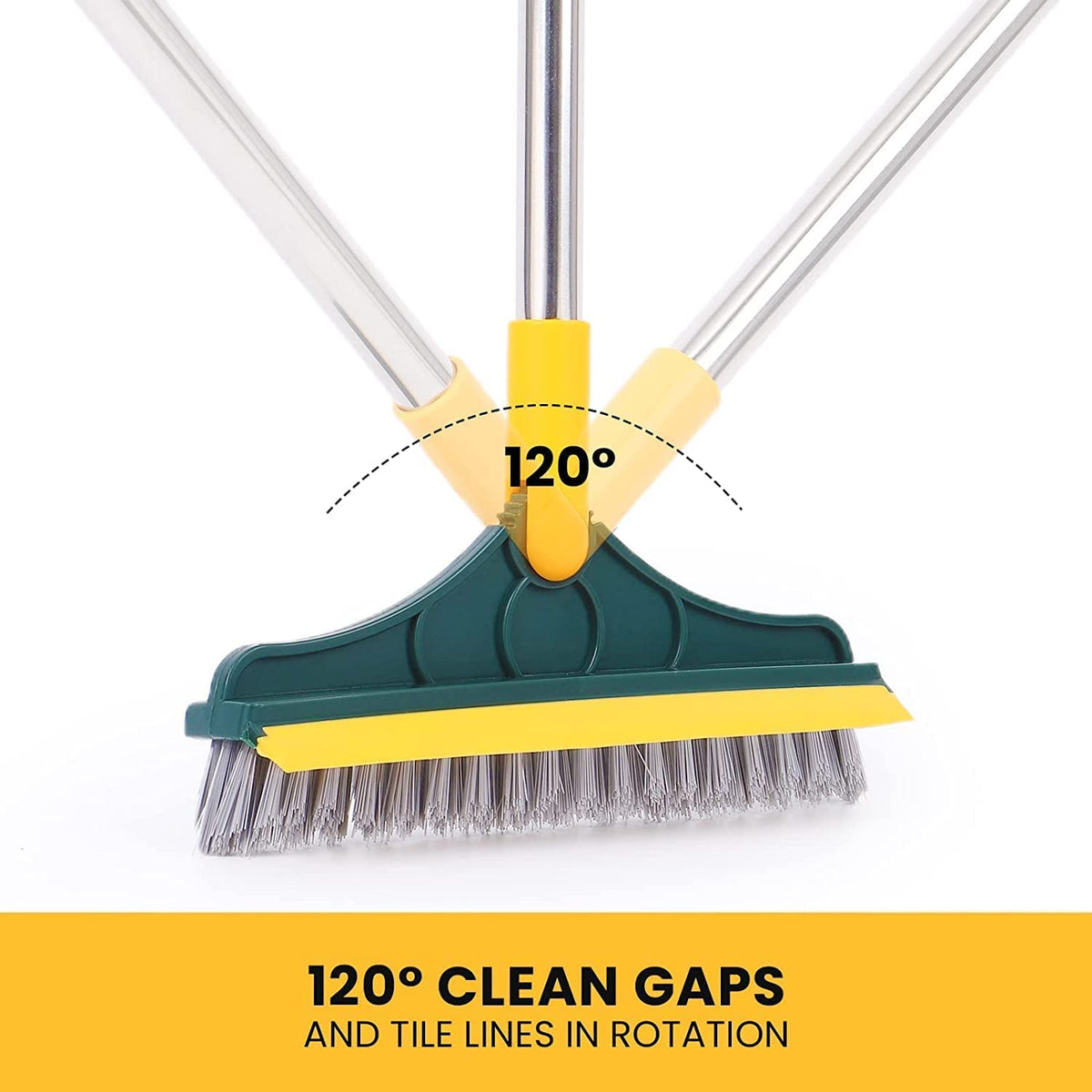 2-in-1 Bathroom Cleaning Brush + Silicone Floor Wiper – BUY 1 GET 1 FREE