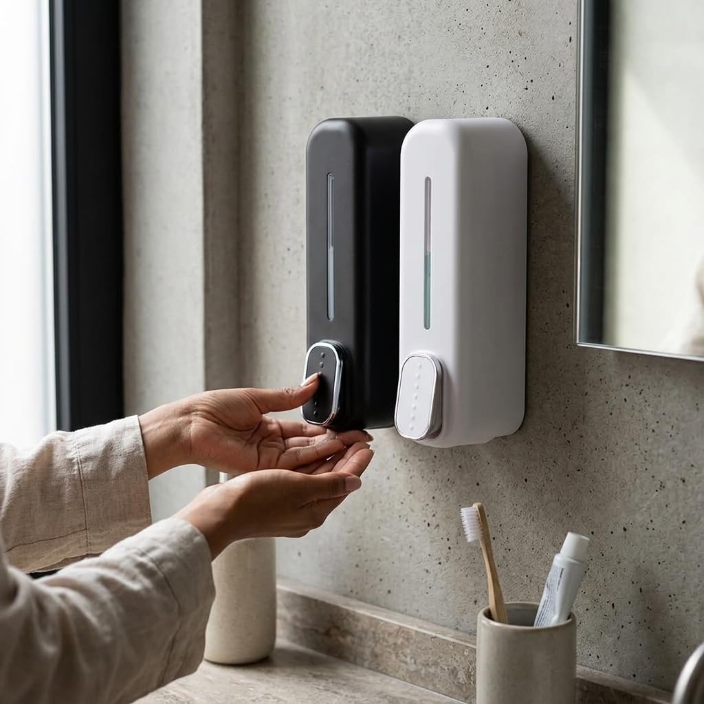 Wall-Mounted Soap Dispenser -400ml Refillable Liquid Dispenser