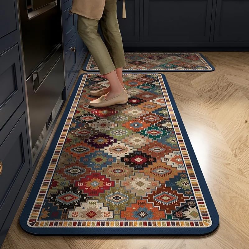 Kitchen Mats for Floor Anti Slip, 2 Pcs Kitchen Mats