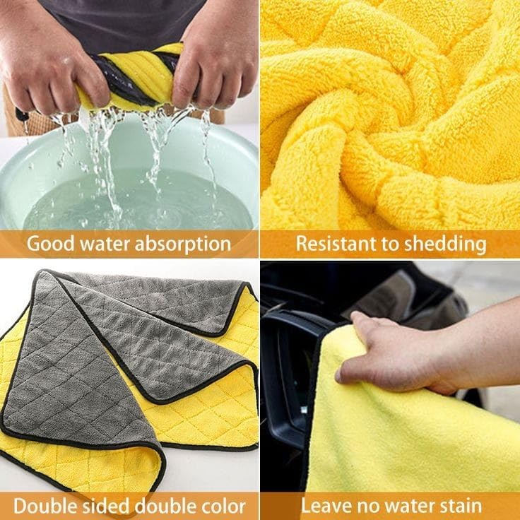 Microfiber Cleaning Cloths for Car (4 Towel)
