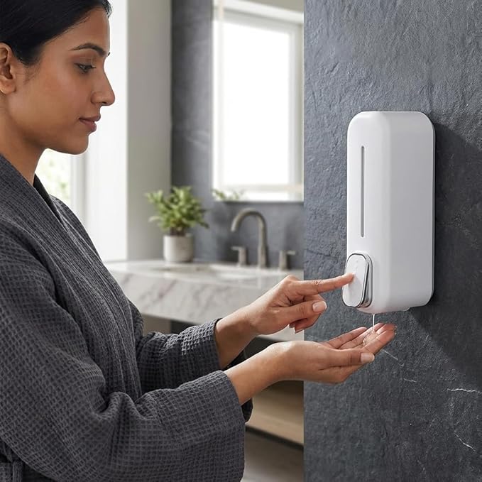 Wall-Mounted Soap Dispenser -400ml Refillable Liquid Dispenser