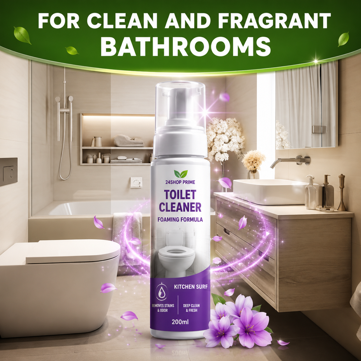 3-Pack Tap Cleaner, Kitchen Cleaner &amp; Toilet Cleaner Combo