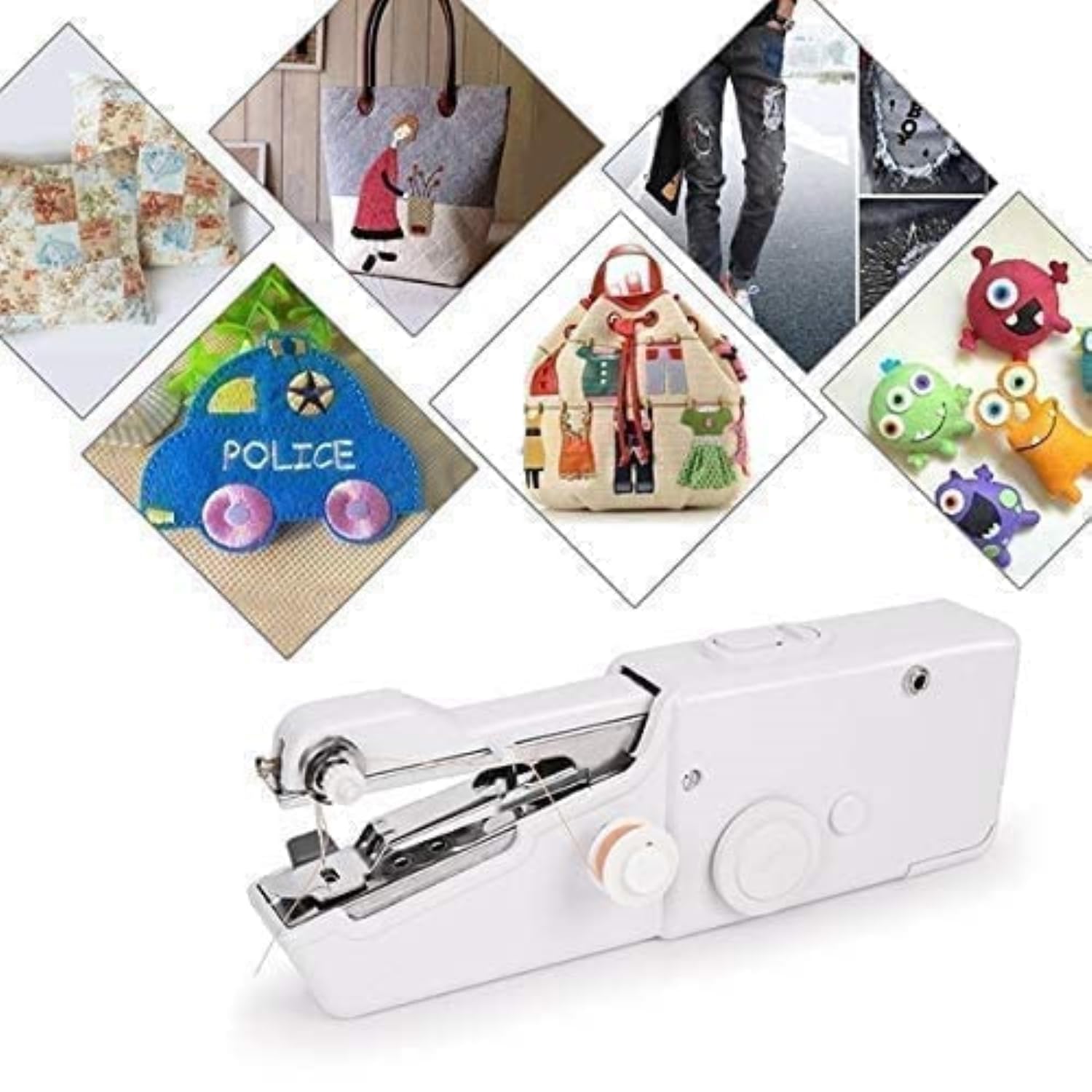 Handheld Mini Portable Hand Sewing Machine Stapler Style Silai Machine Electric Handy Stitch