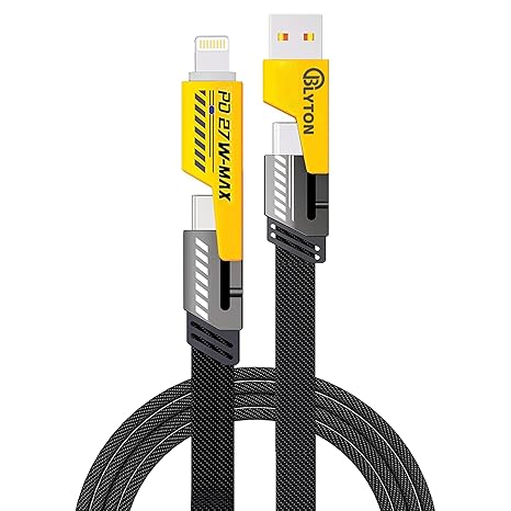 4-in-1 Ultra Fast Charging Cable | Data Cable for Phone, Tablet & Laptop