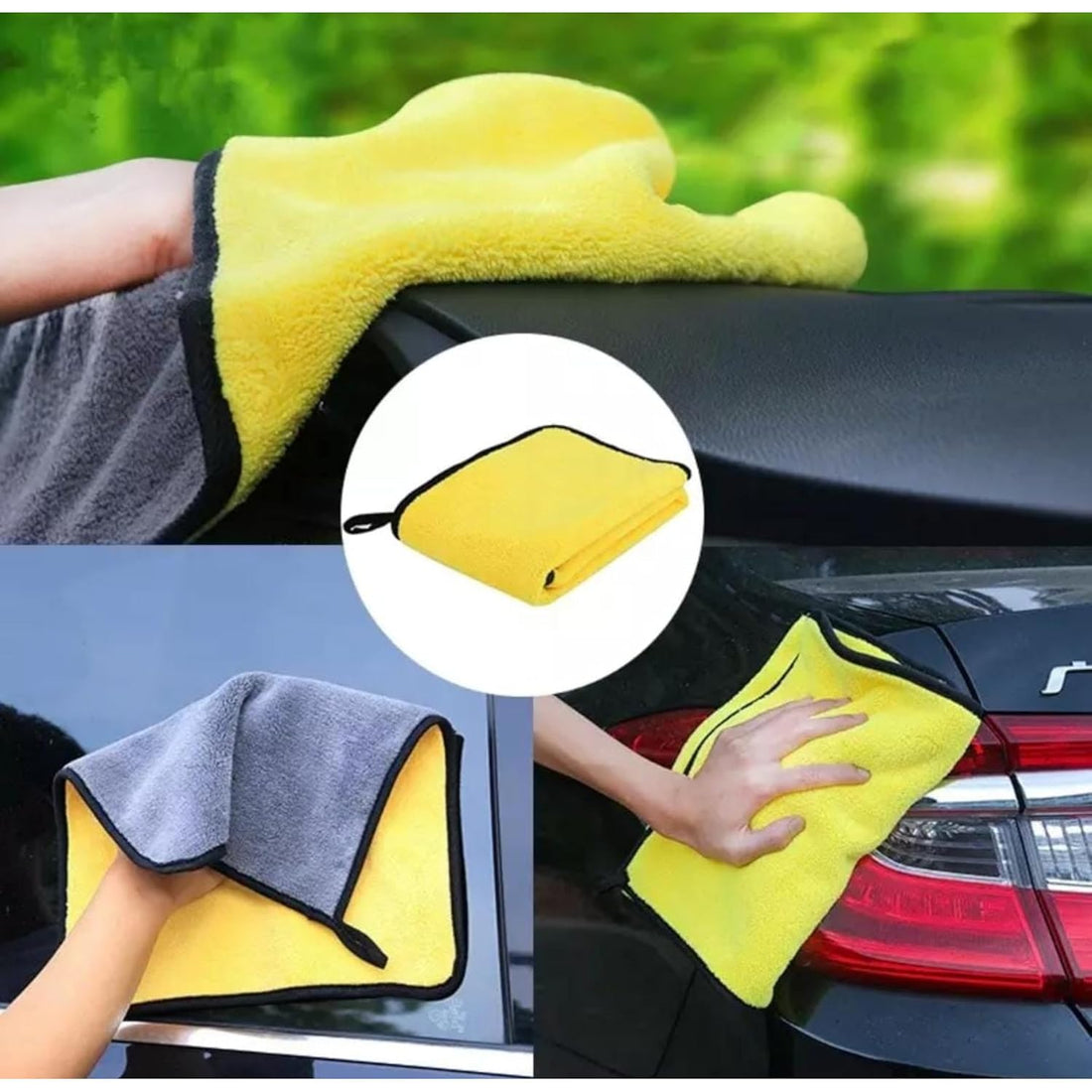 Microfiber Cleaning Cloths for Car (4 Towel)