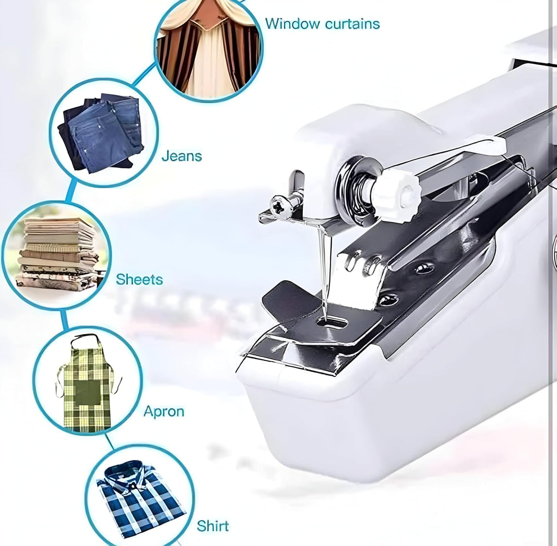 Handheld Mini Portable Hand Sewing Machine Stapler Style Silai Machine Electric Handy Stitch
