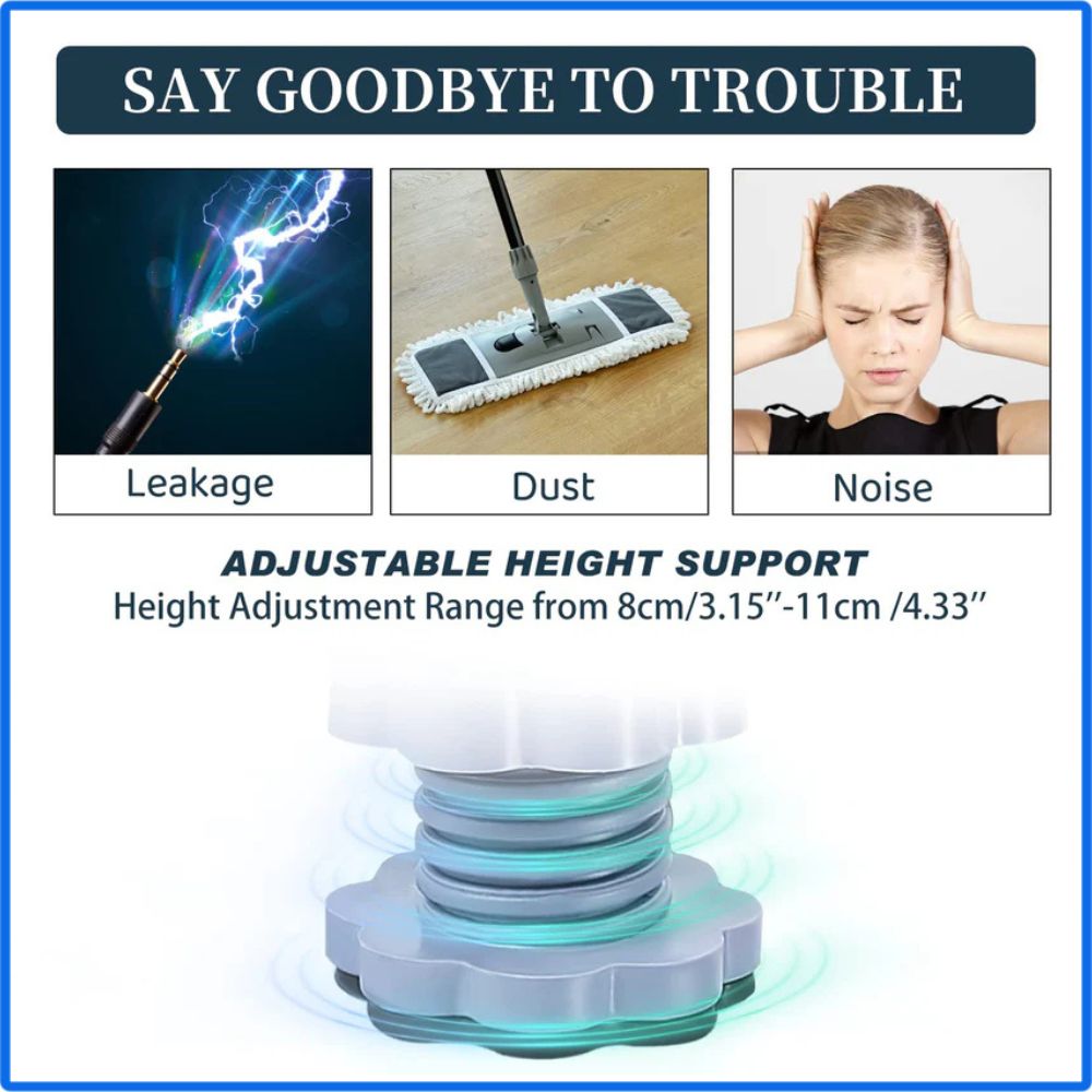Heavy-Duty Anti-Vibration Pads for Washing Machine & Refrigerator (Set of 4)