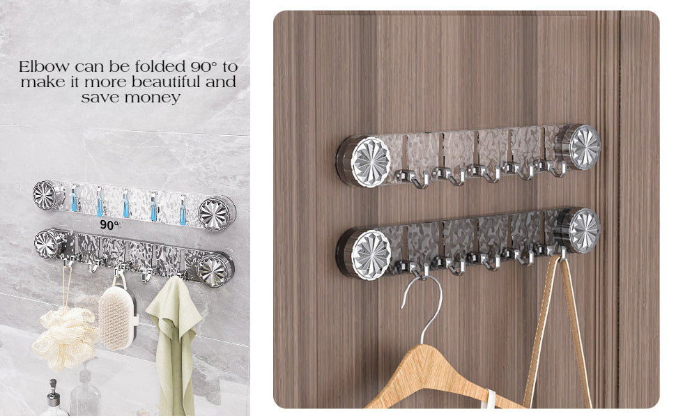Rotating Bathroom Hook Rack
