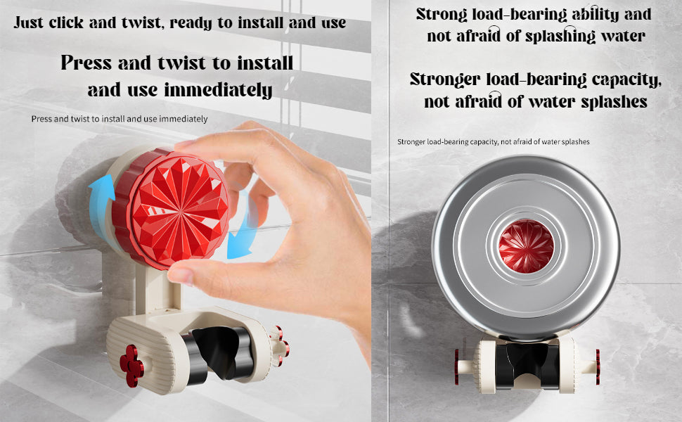 Adjustable Shower Head Holder | 360° Rotation, Suction Cup Mount – No Drilling, No Damage